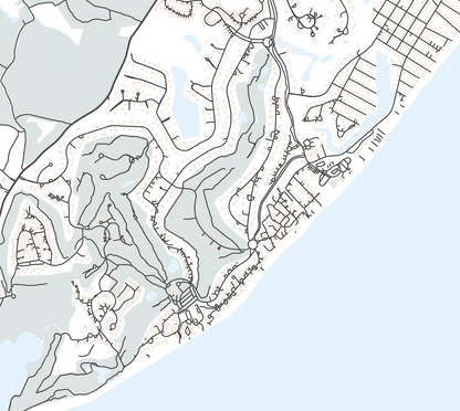 New Seabury Map Print