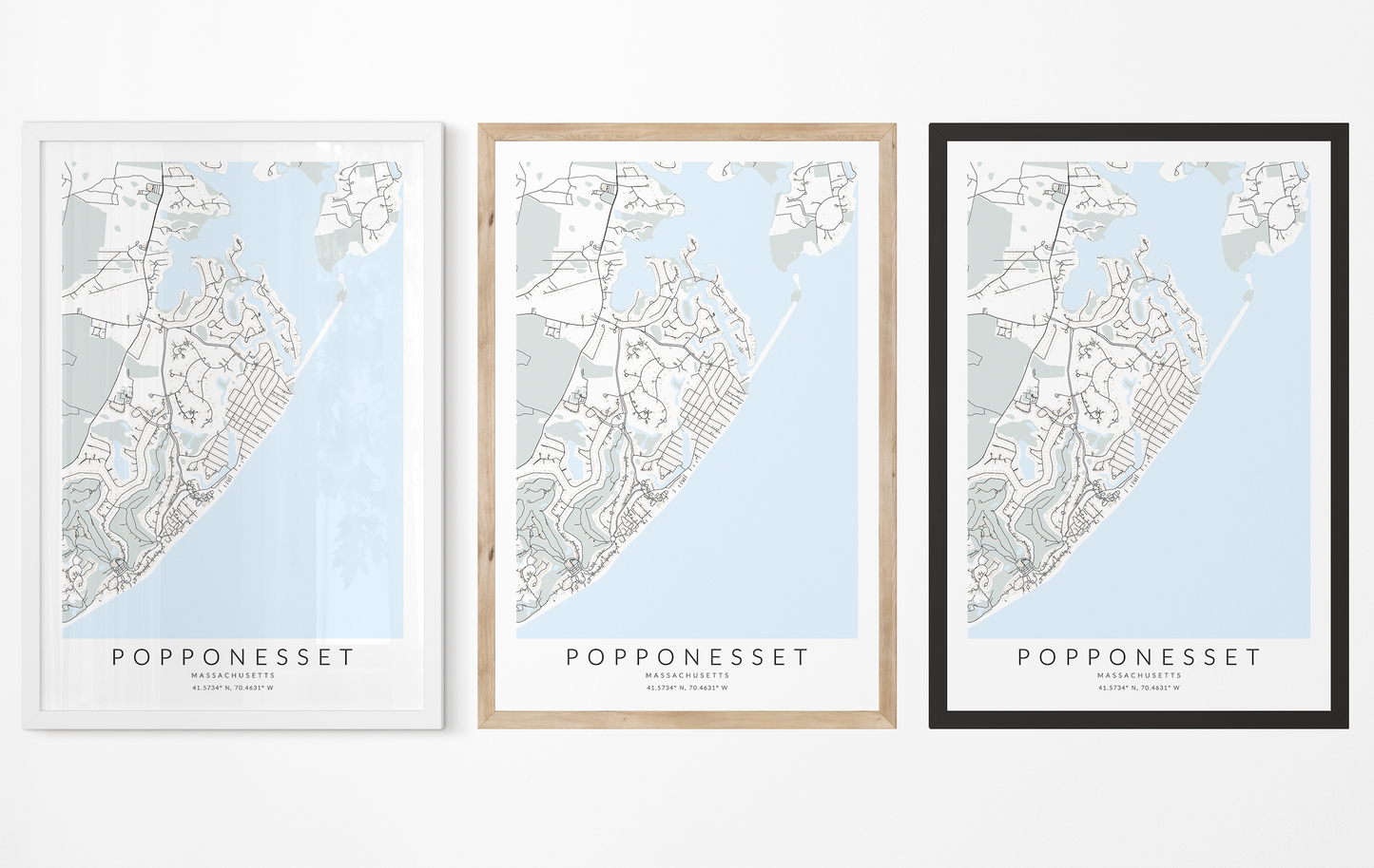 Popponesset Map Print