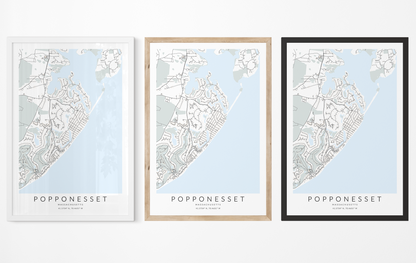 Popponesset Map Print