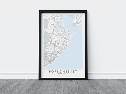 Popponesset Map Print