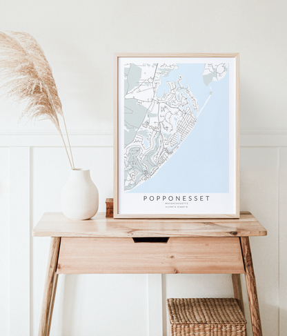 Popponesset Map Print