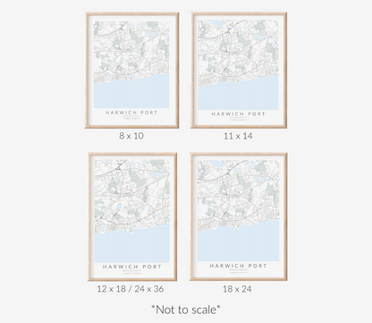 Harwich Port Map Print