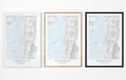 Pocasset Map Print