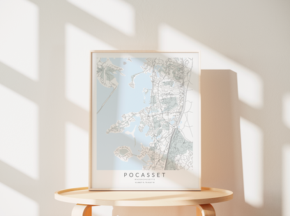 Pocasset Map Print