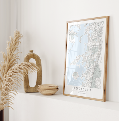 Pocasset Map Print