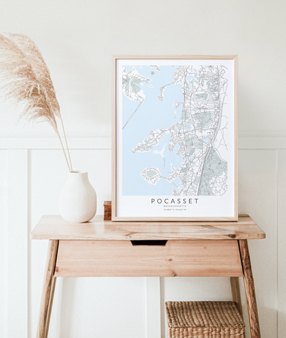 Pocasset Map Print