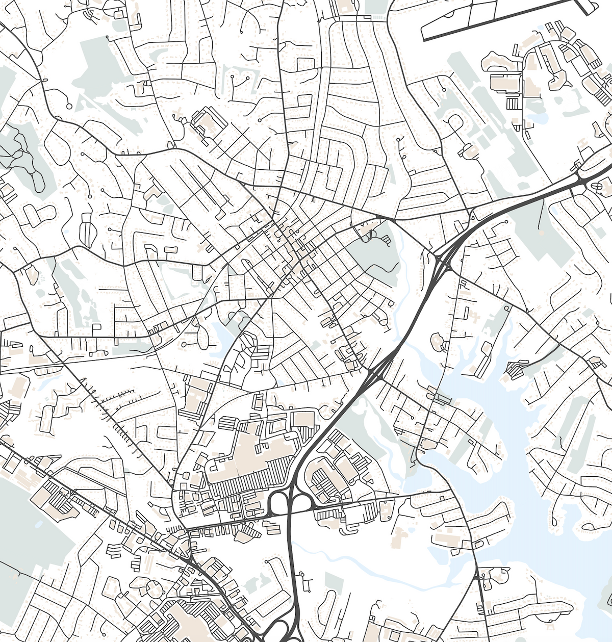 Danvers Map Danvers Map Print – VirtualMap
