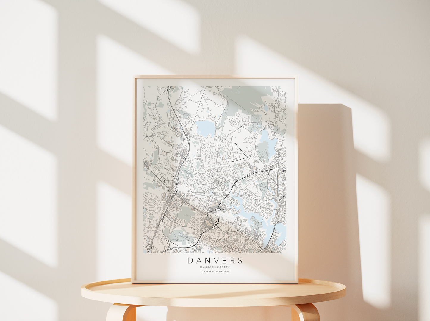 Danvers Map Print