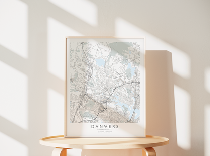 Danvers Map Print