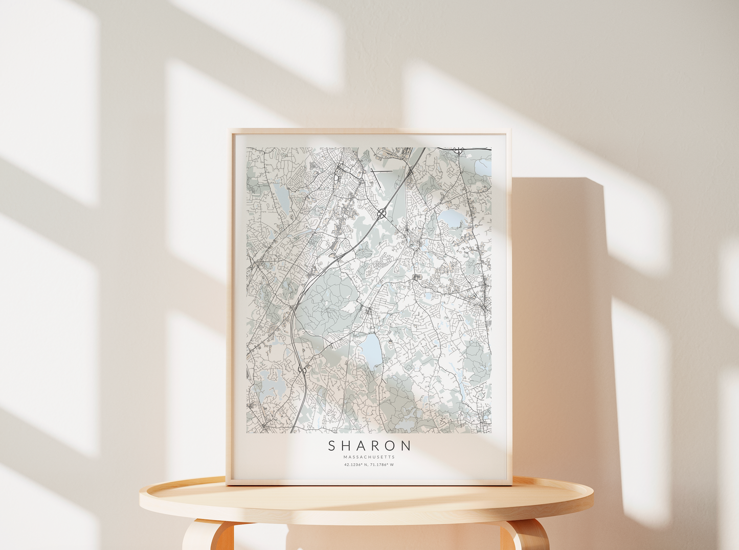 Sharon Map Print