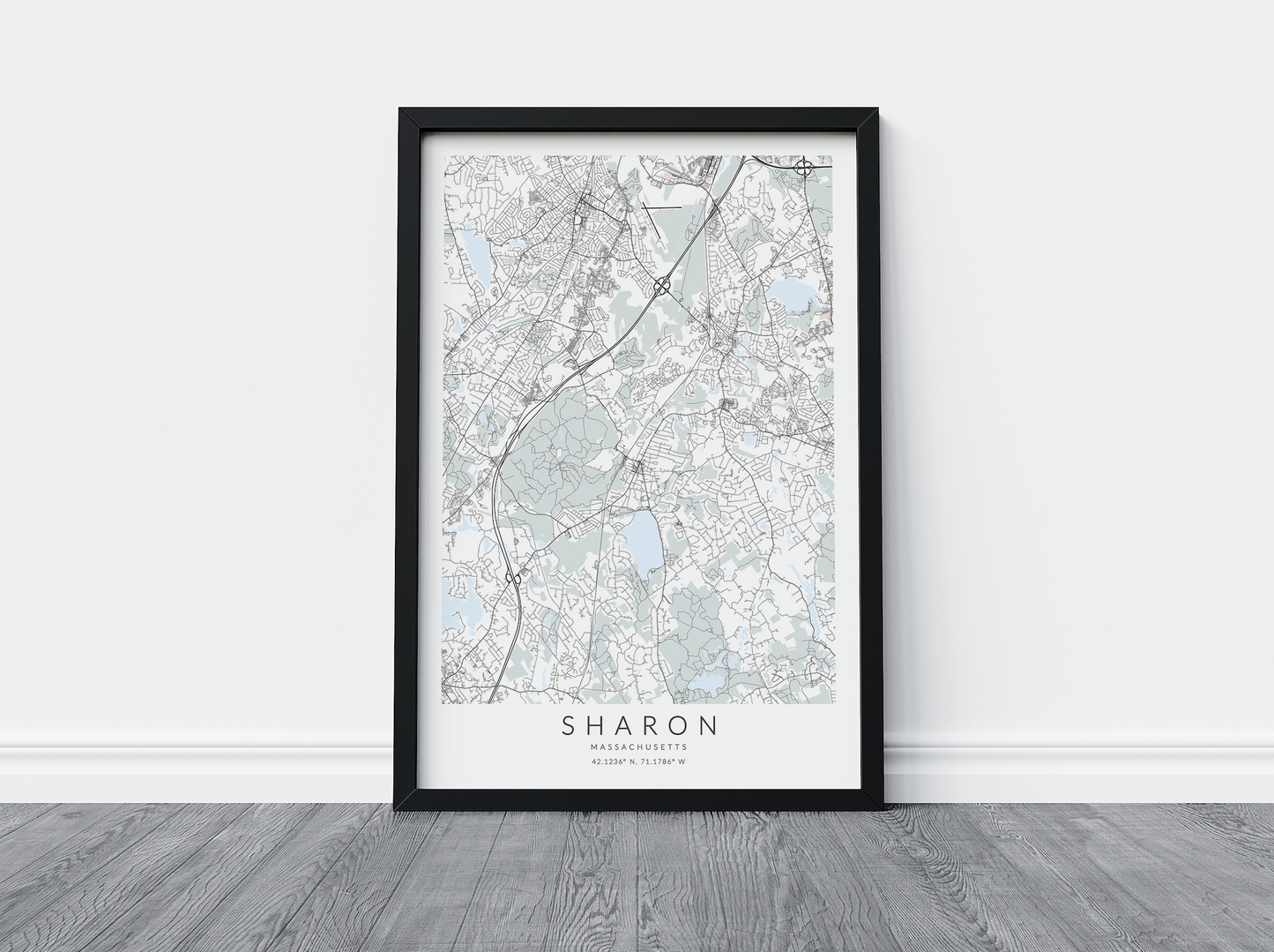 Sharon Map Print