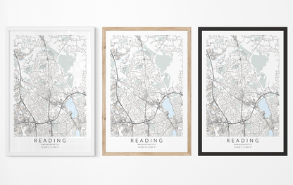 Reading Map Print