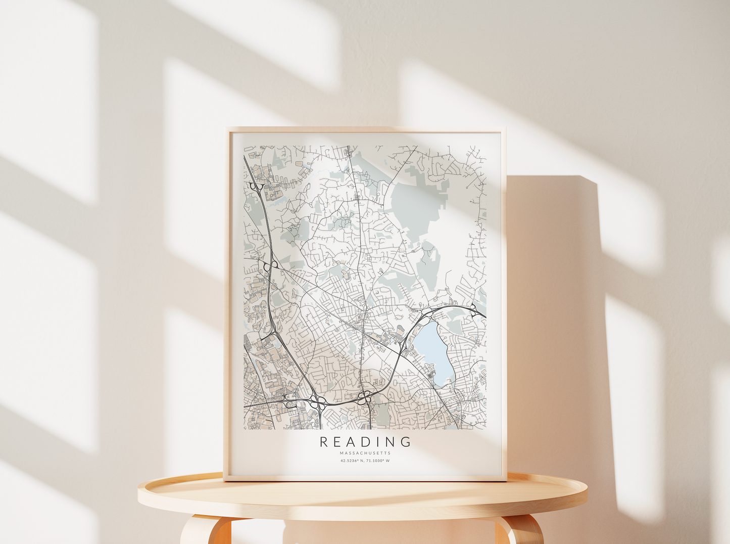 Reading Map Print