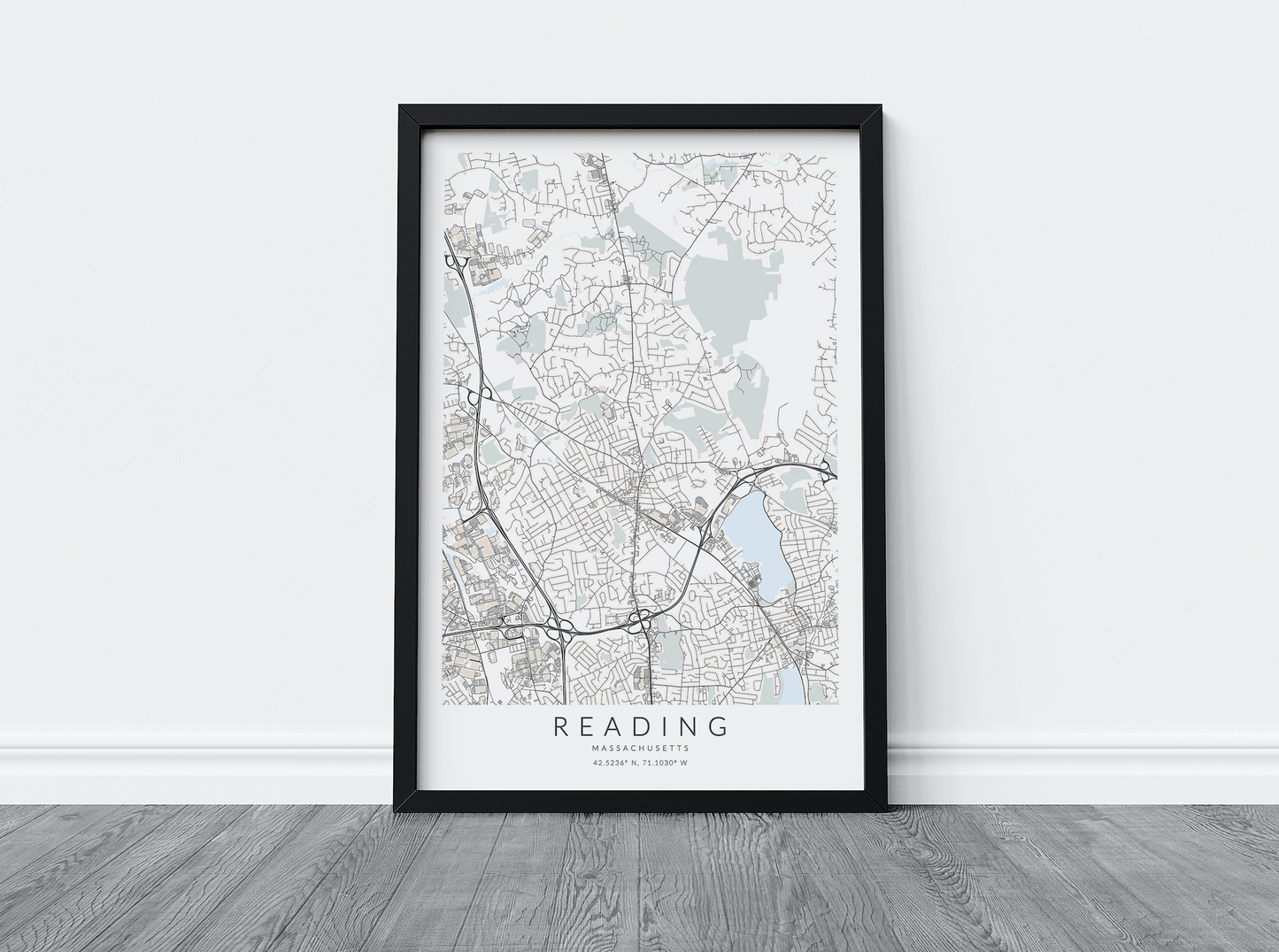 Reading Map Print