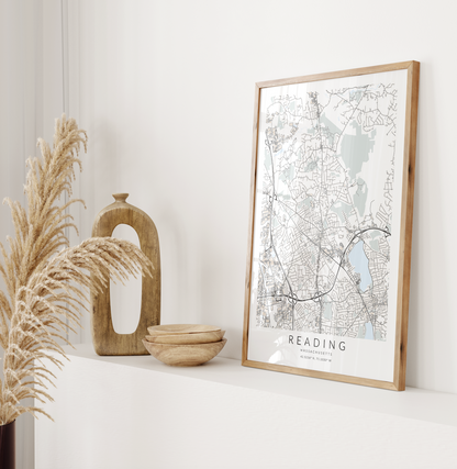 Reading Map Print