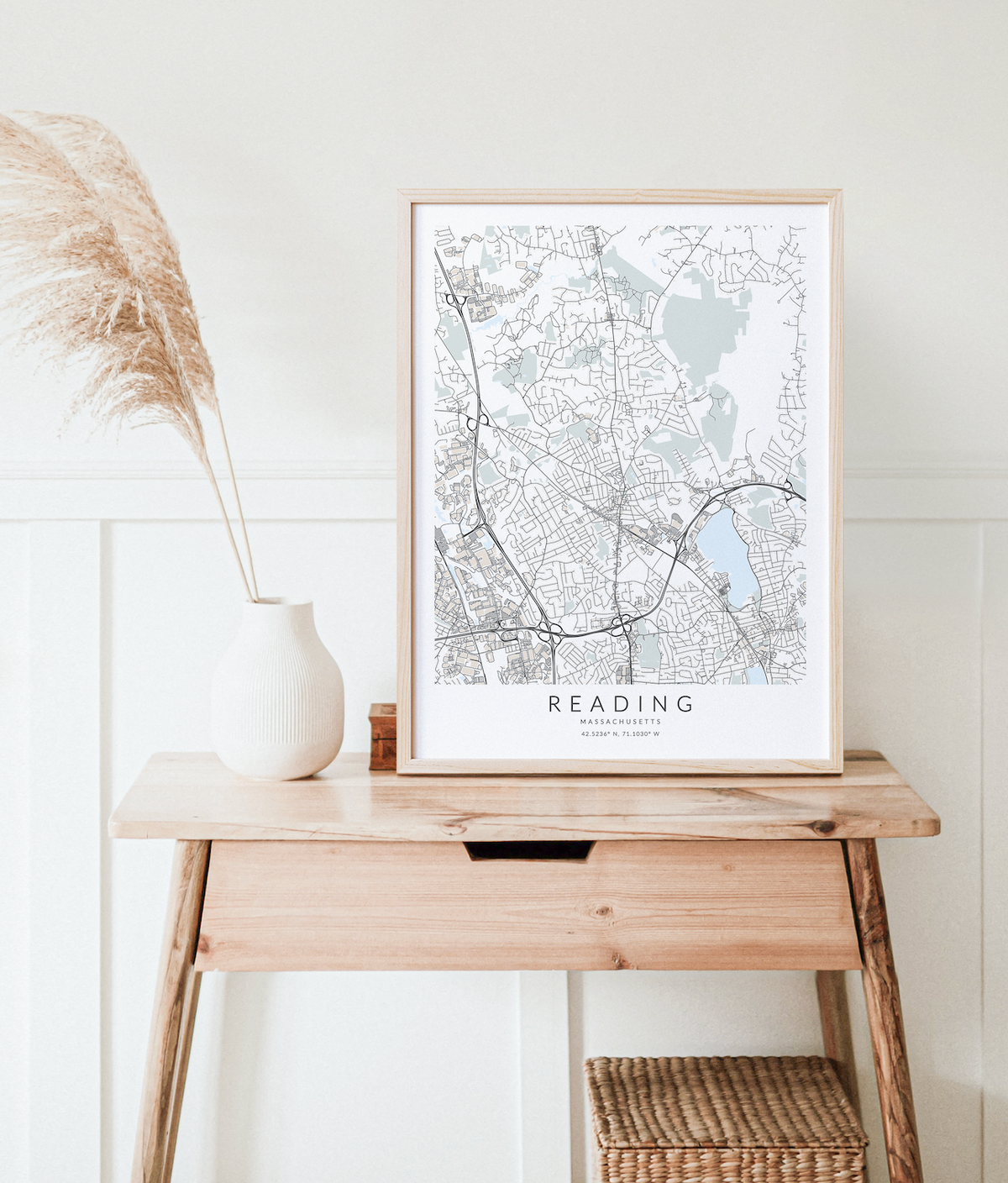 Vector Reading Maps Reading Map Print – VirtualMap