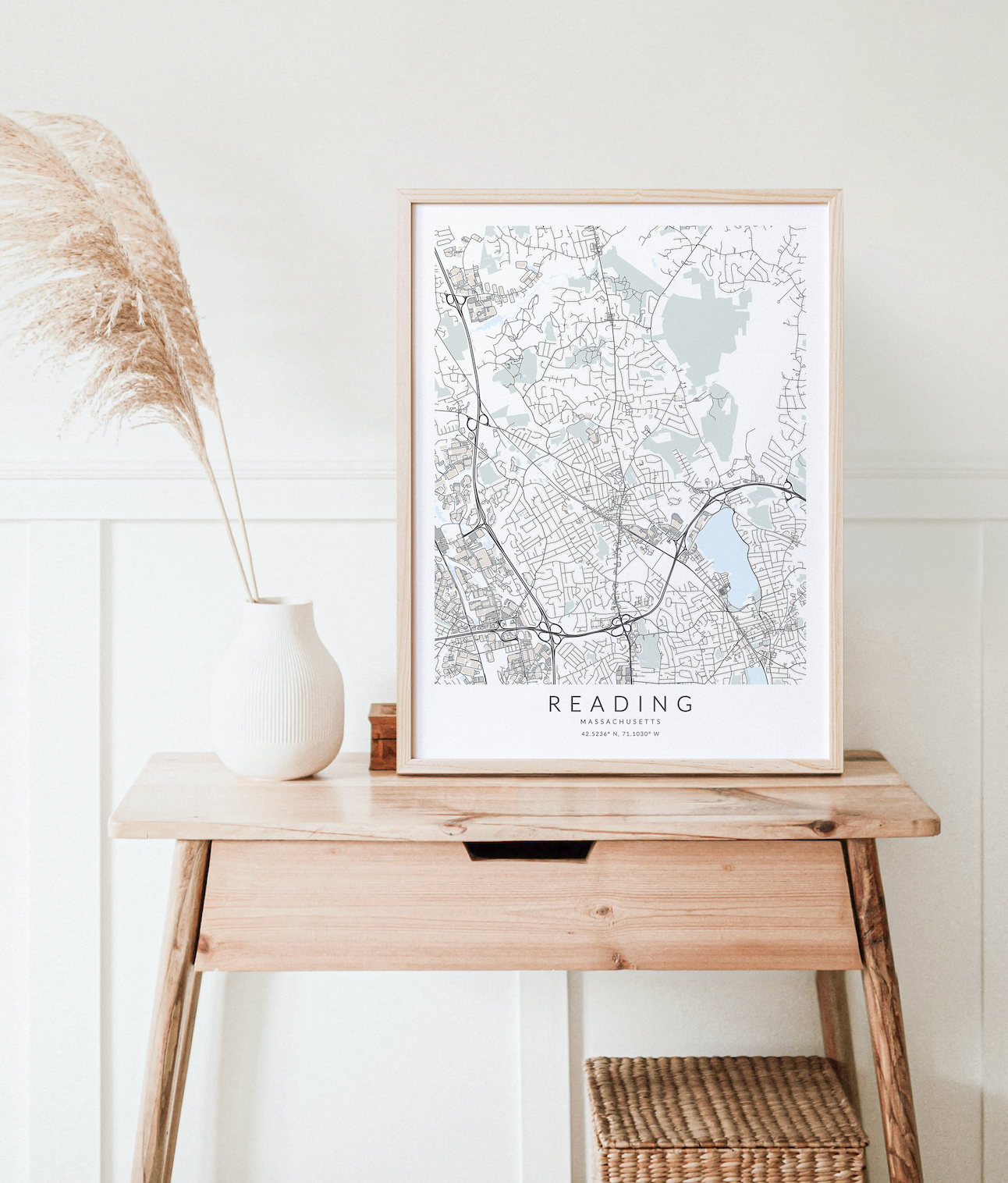 Reading Map Print