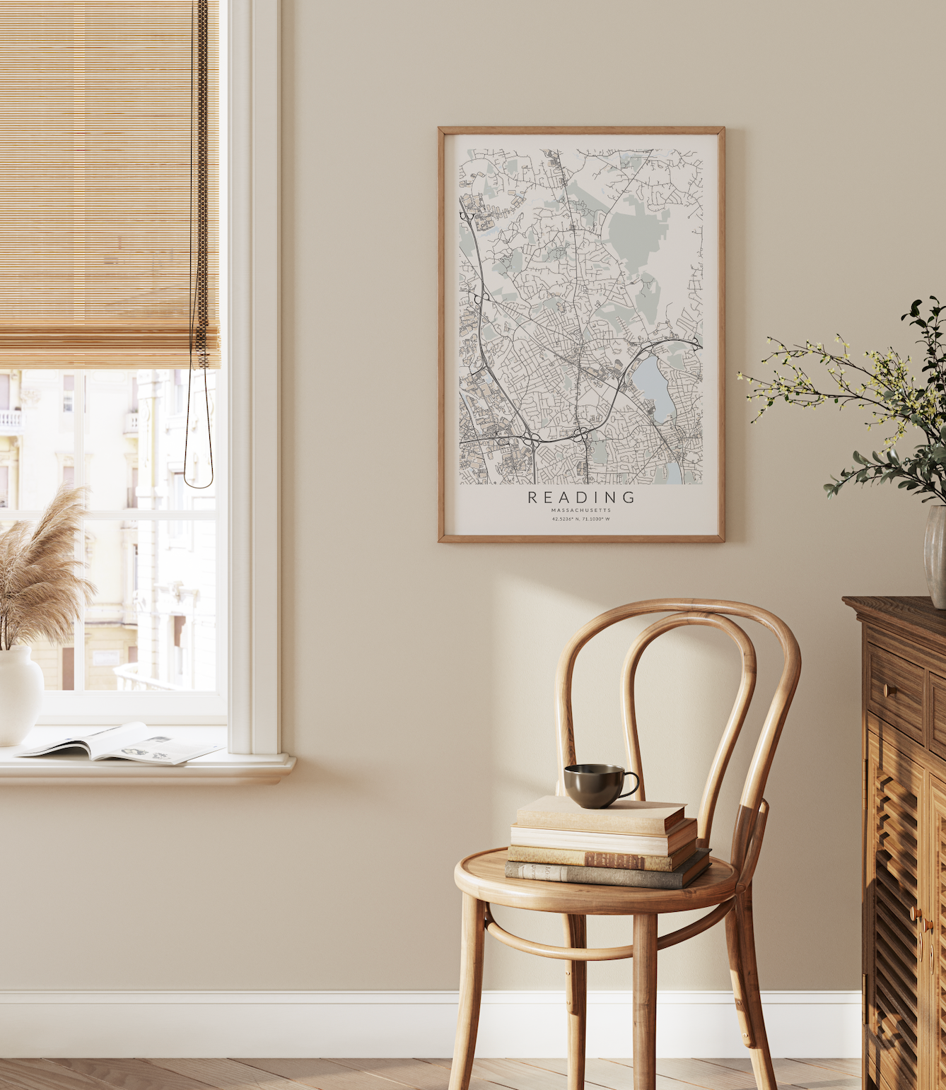 Reading Map Print