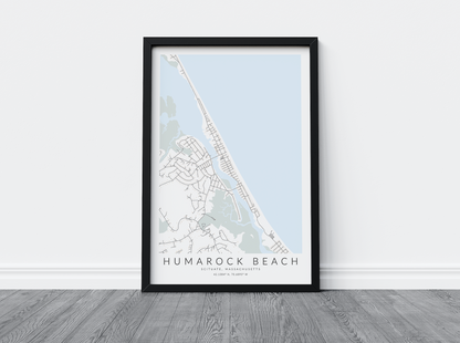 Humarock Beach Map Print