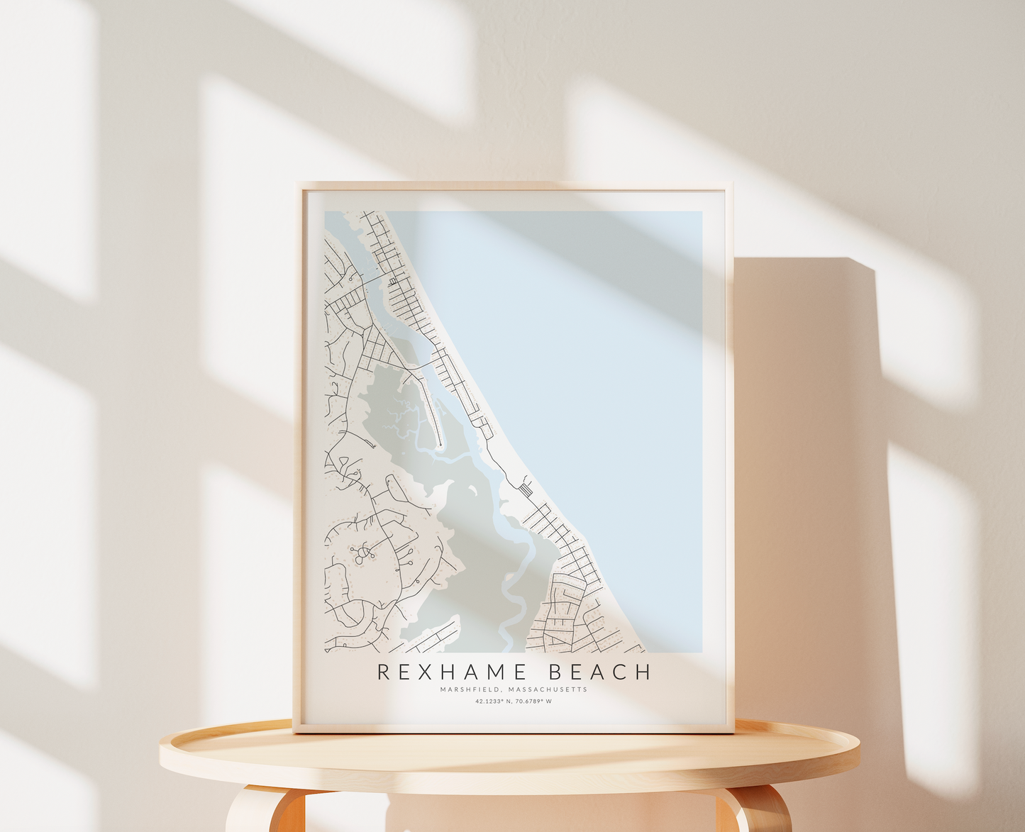 Rexhame Beach Map Print