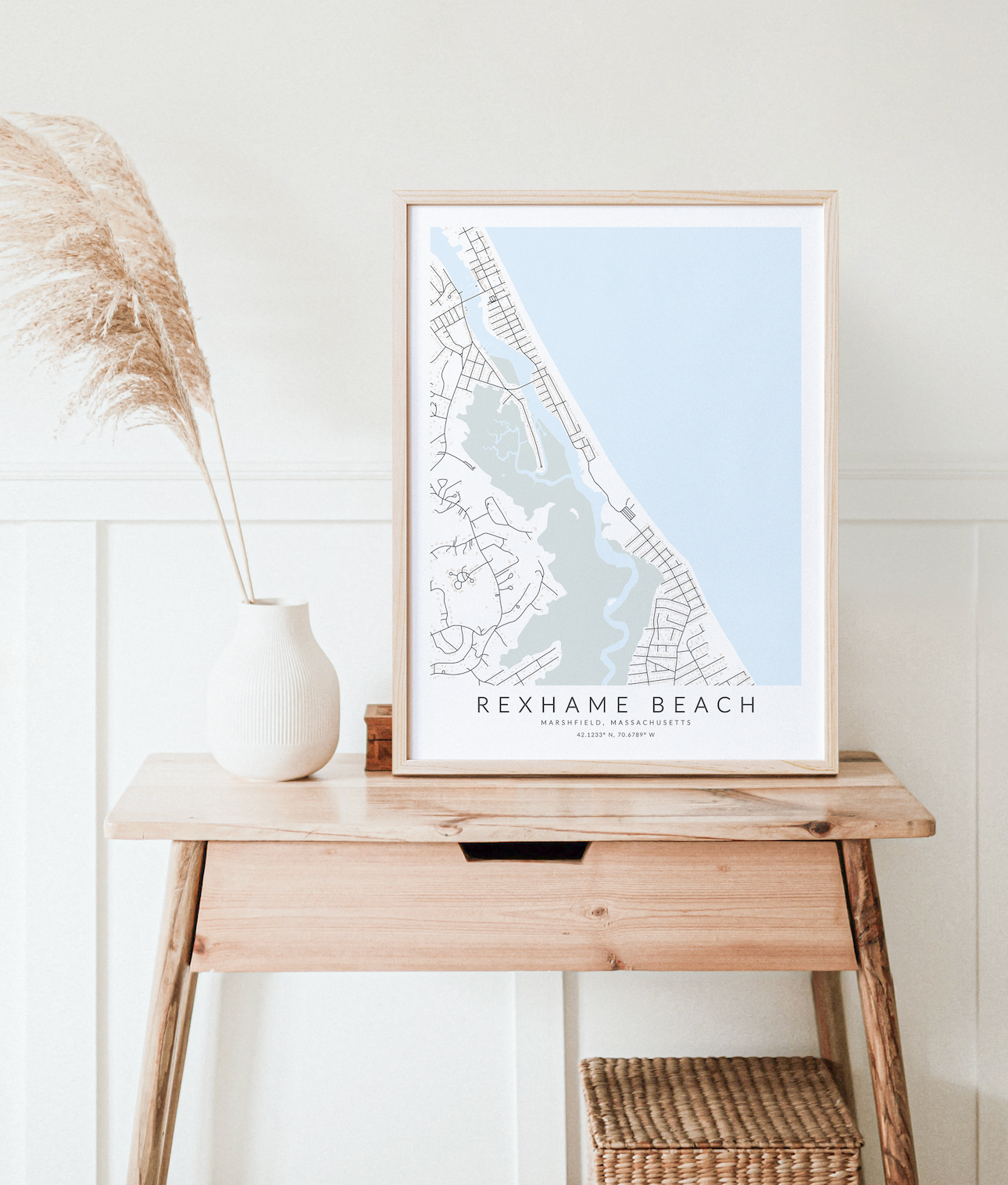 Rexhame Beach Map Print