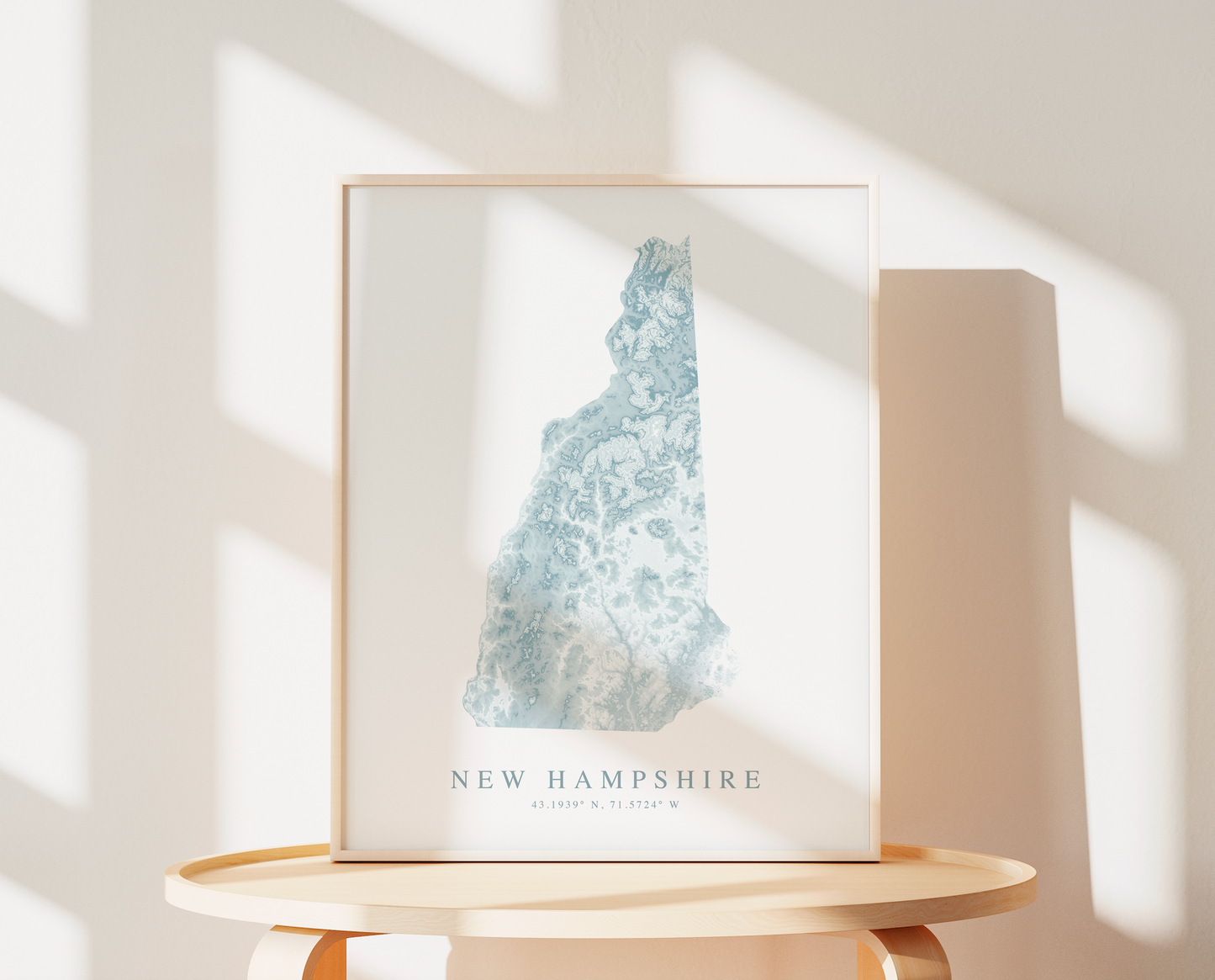 New Hampshire Map Print