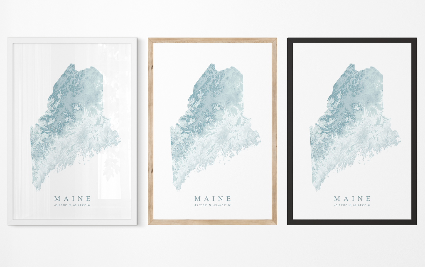 Maine Map Print