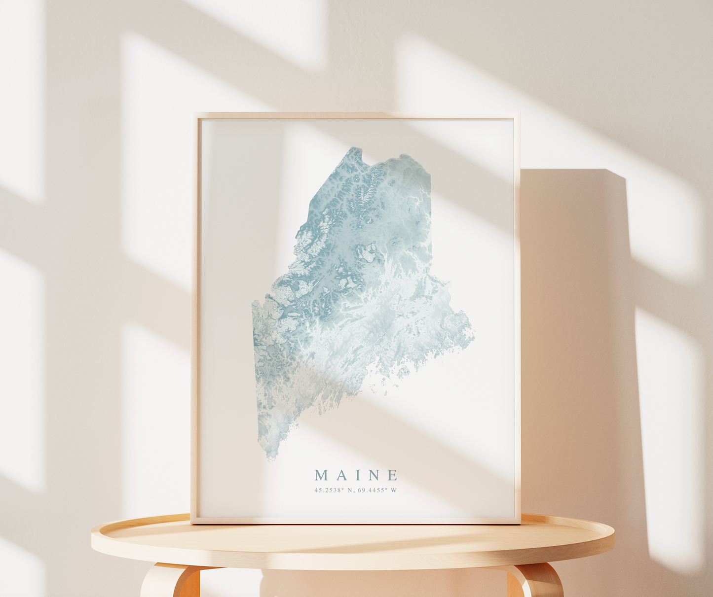 Maine Map Print