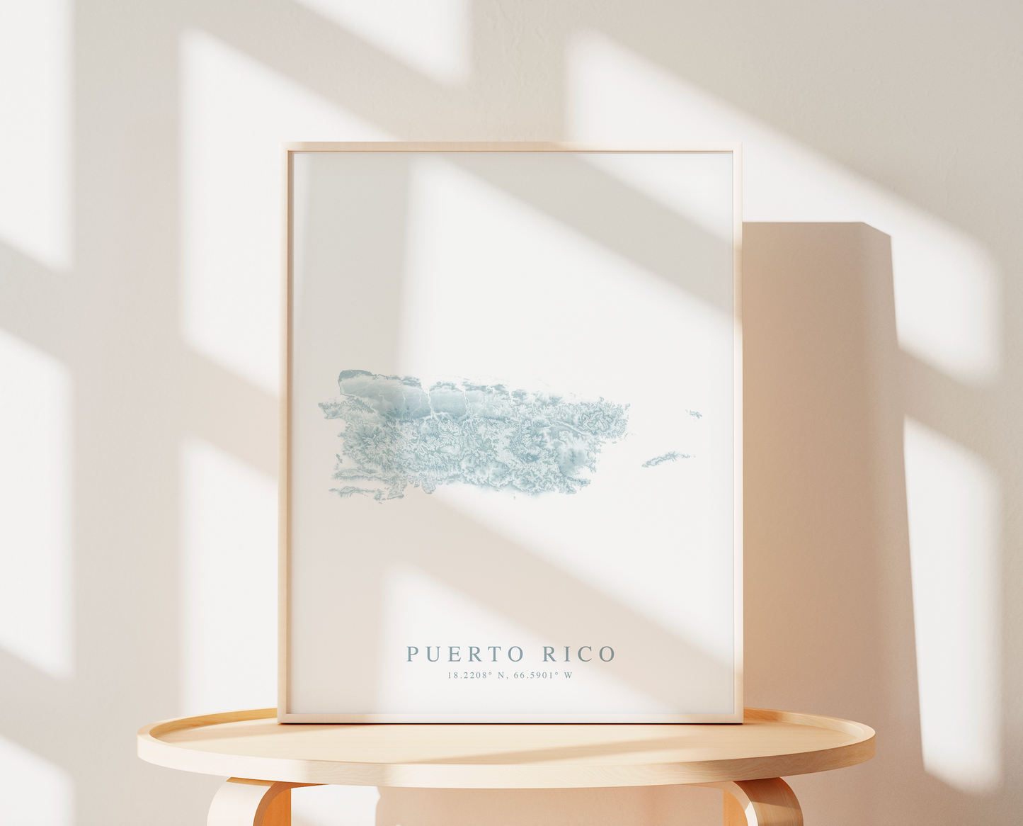 Puerto Rico Map Print