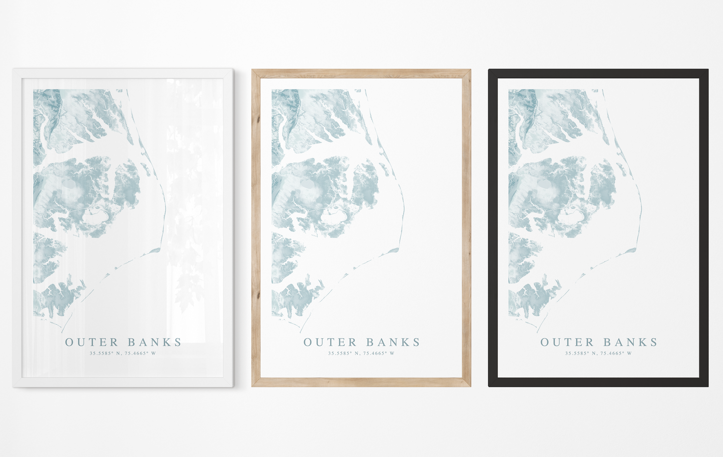 Outer Banks Map Print