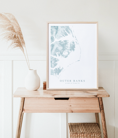 Outer Banks Map Print