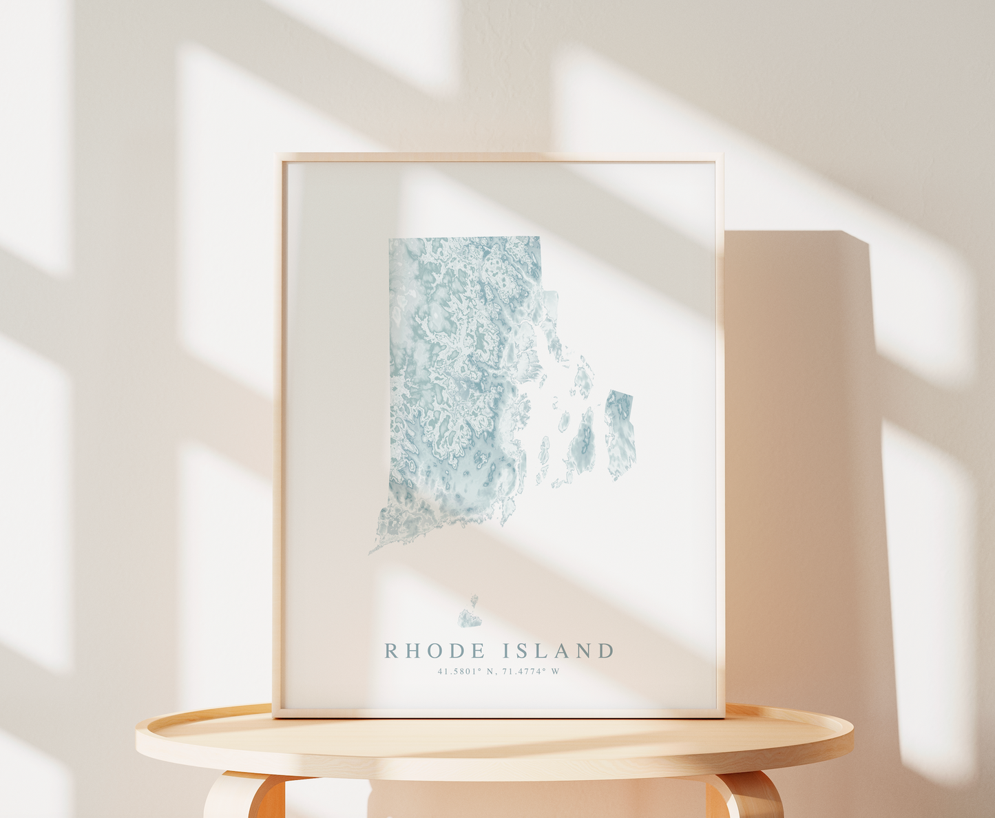 Rhode Island Map Print