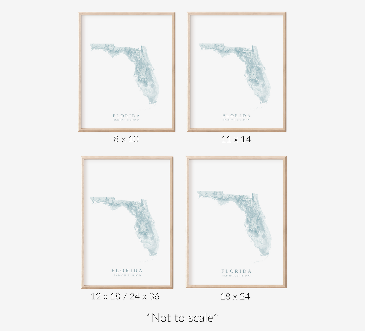 Florida Map Print