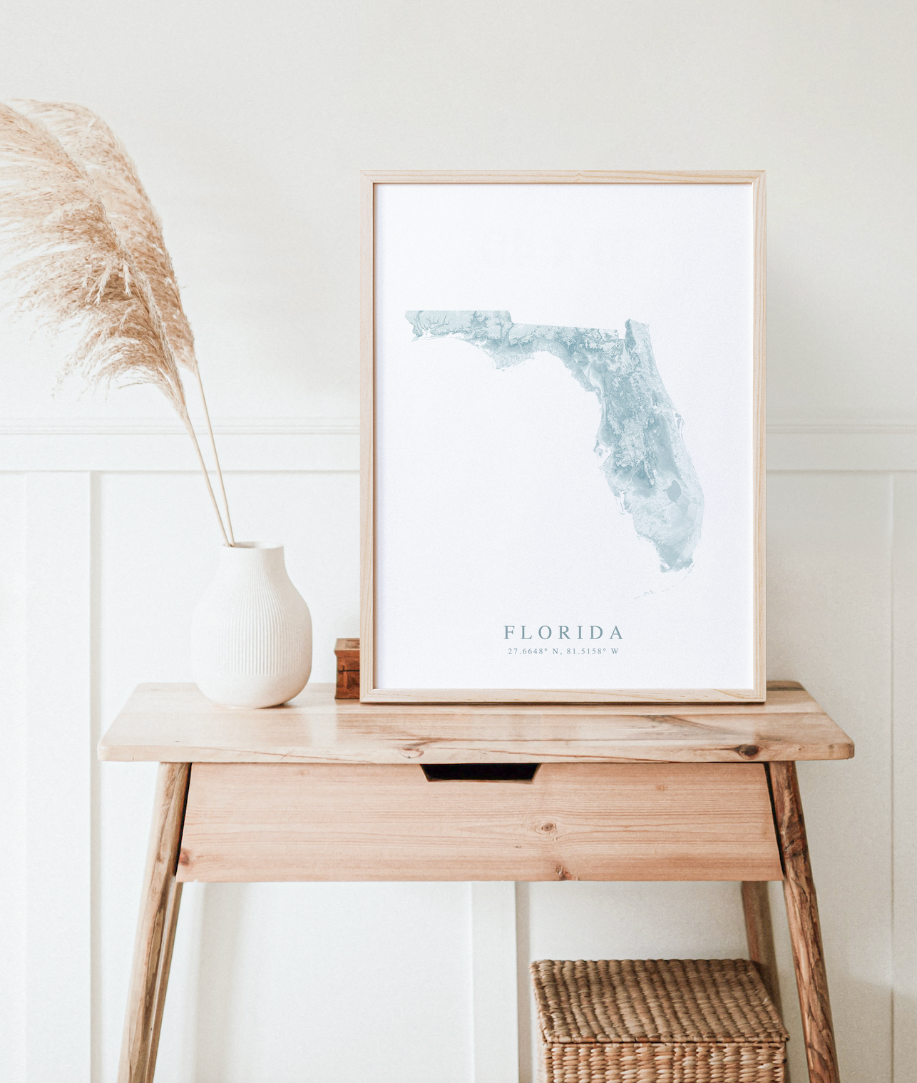 Florida Map Print