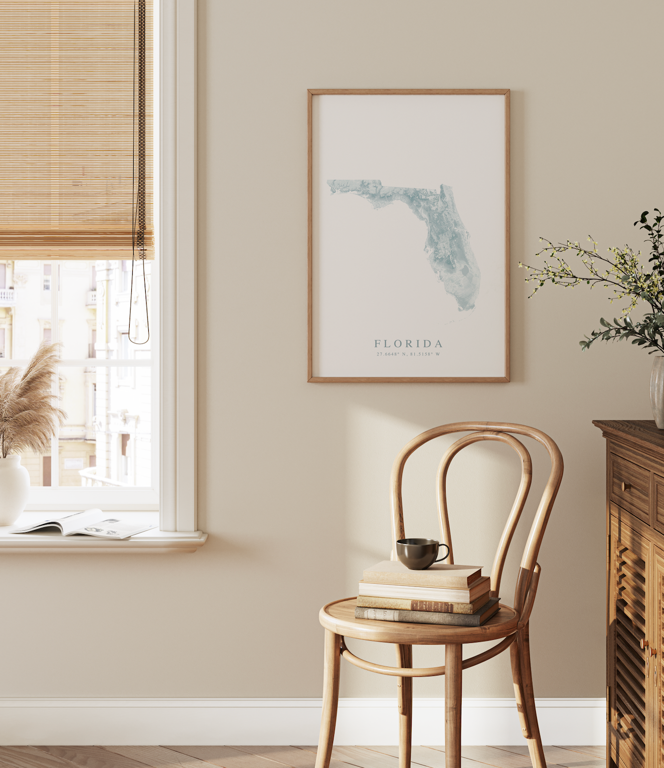 Florida Map Print