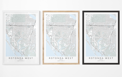 Rotonda West Map Print