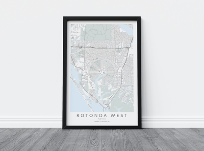 Rotonda West Map Print