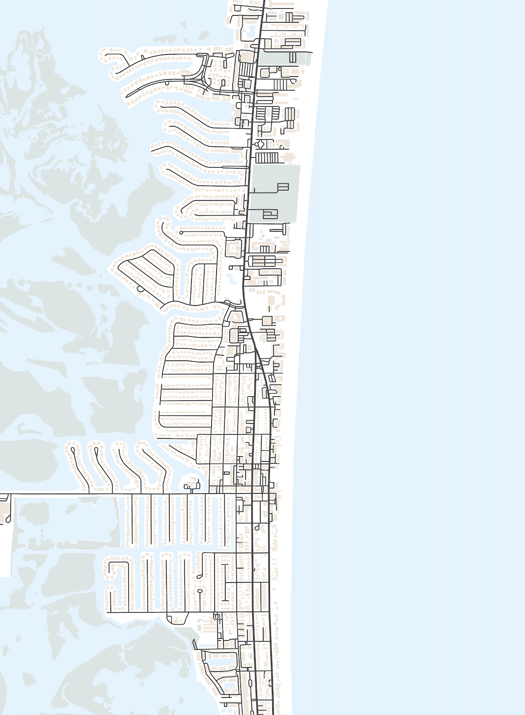 Cocoa Beach Map Print – VirtualMap