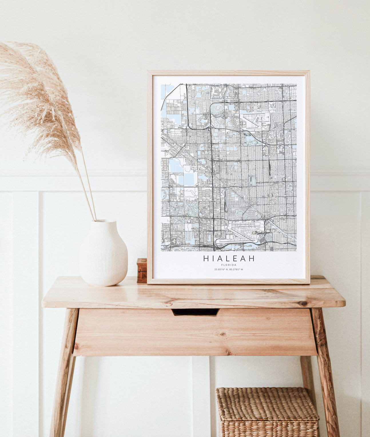 Hialeah Map Print