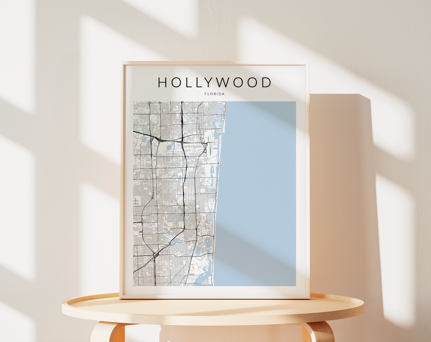 Hollywood Map Print