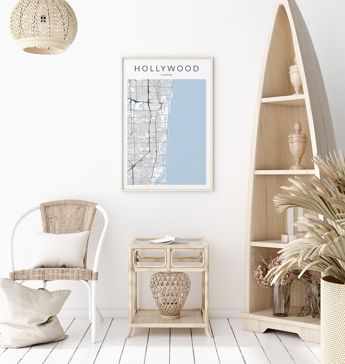 Hollywood Map Print