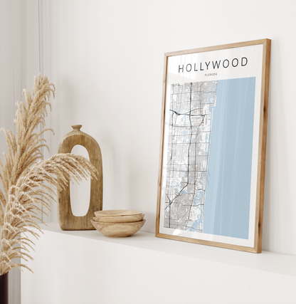 Hollywood Map Print