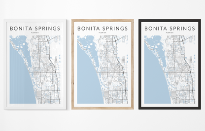 Bonita Springs Map Print