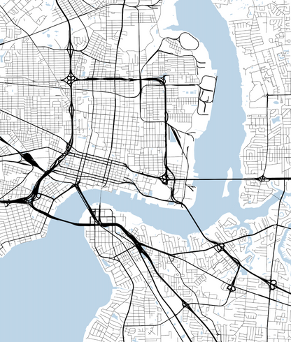 Jacksonville Map Print