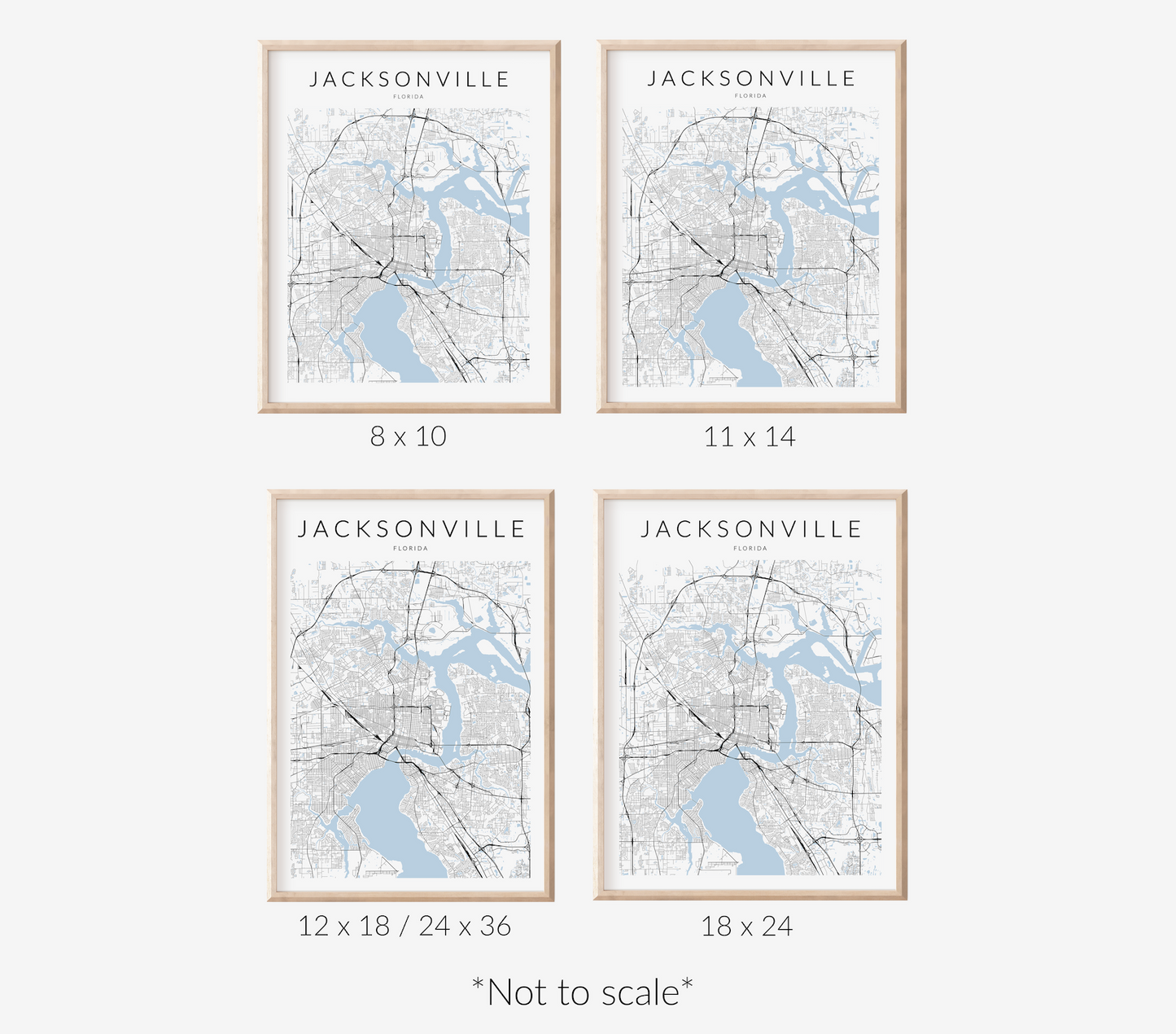 Jacksonville Map Print