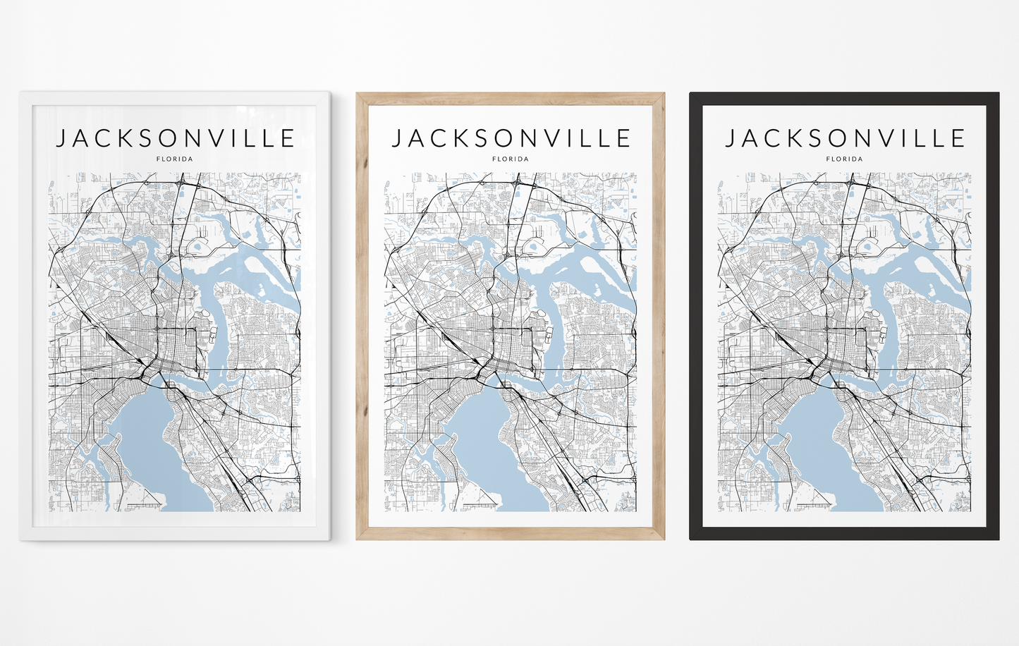 Jacksonville Map Print