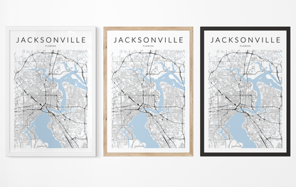 Jacksonville Map Print