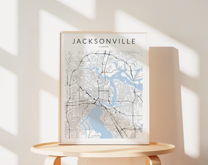 Jacksonville Map Print