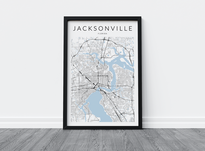 Jacksonville Map Print