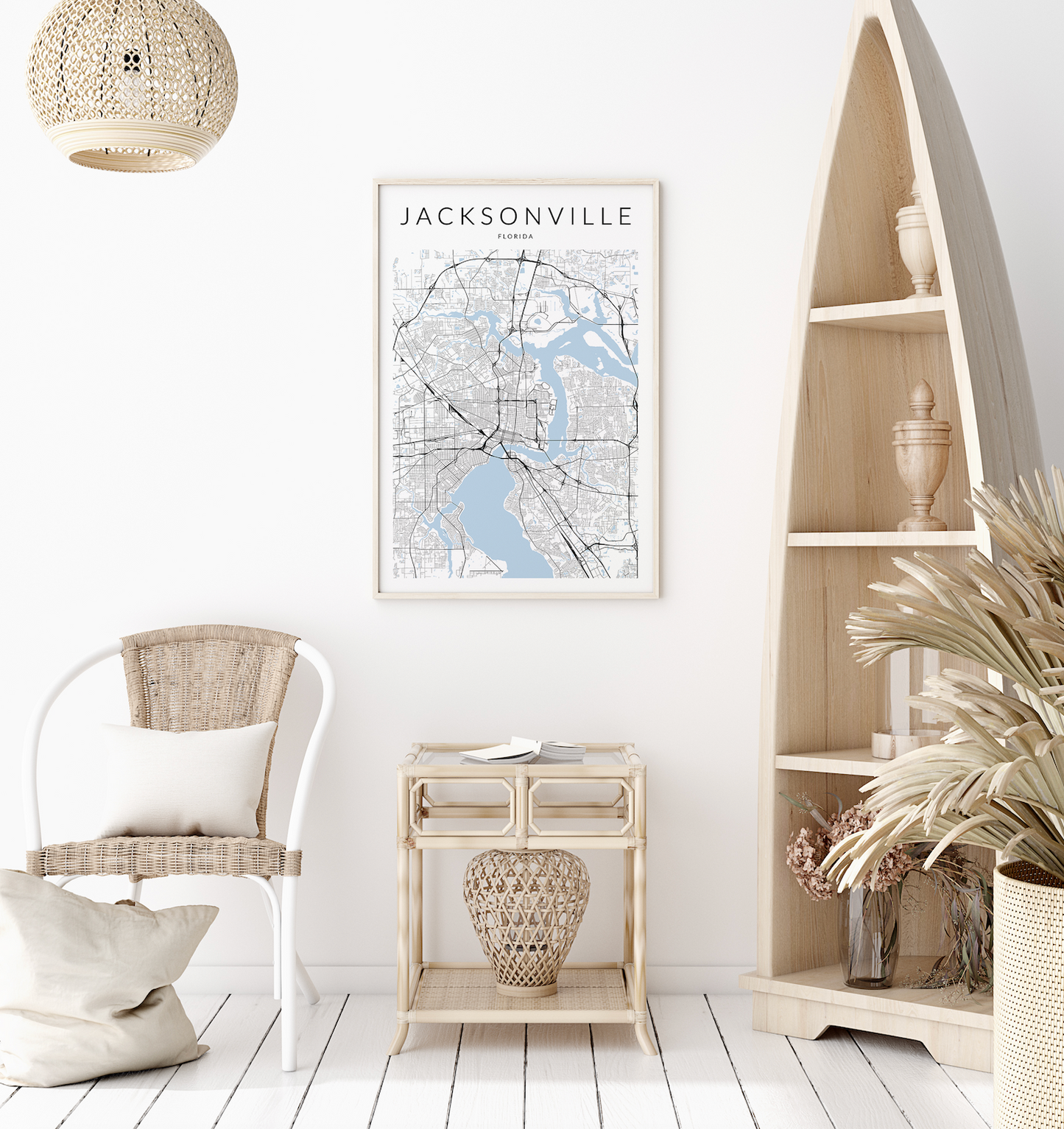 Jacksonville Map Print